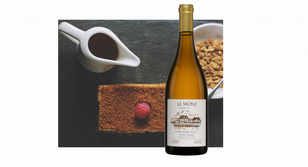 Le Mont от Domaine Huet и медовик.jpg Сладкое и медовик.jpg